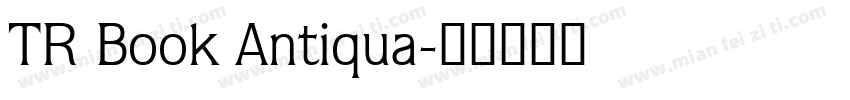 TR Book Antiqua字体转换